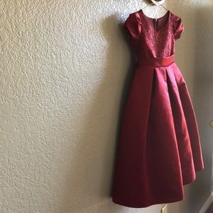 Melody Kids Sz3-4 Satin Burgundy Party Dress